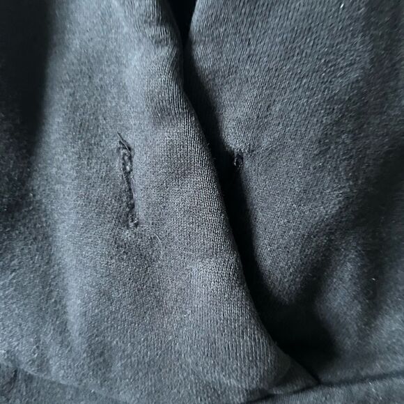 The North Face Women’s Black Pullover Hoodie Sweatshirt Green Logo Size Large - Picture 6 of 13